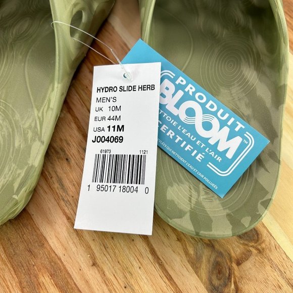 Merrell Sandals Men\'s Hydro Slide Beige Green Open Toe Slip-On Sz 11 main image 7